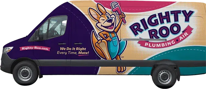 The Righty Roo Plumbing & Air van